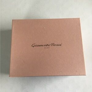 GIANVITO ROSSI EMPTY SHOE BOX WITH SOME TISSUE LOGO PRINTED
